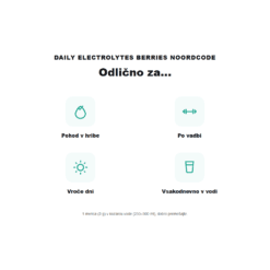 Daily Electrolytes Berries NoordCode - odlicno za pohod, vadbo, vroce dni