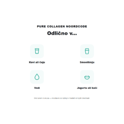 Pure Collagen NoordCode - odlicno v kavi, caju, smoothieju, vodi